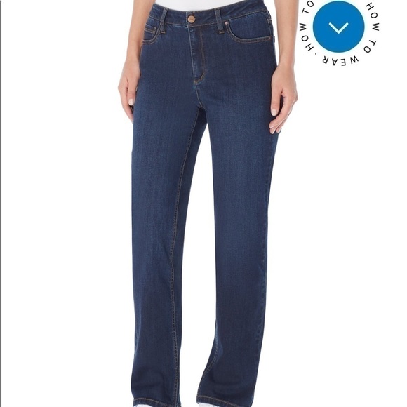 Jones New York Lexington Straight Jeans Size 12P​​​​ - Picture 1 of 7